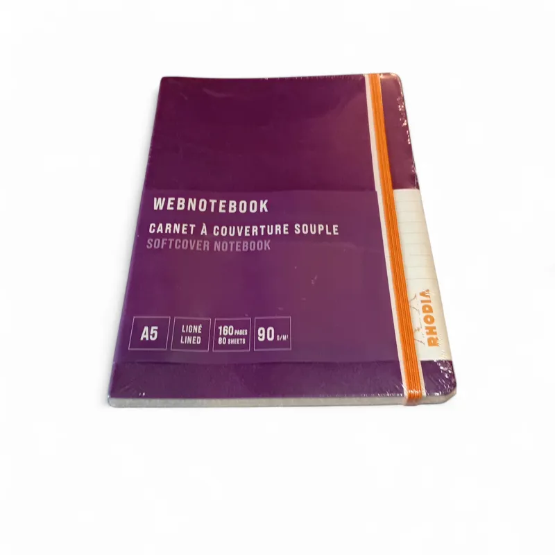 Rhodia A5 Softcover - Purple Lined-1
