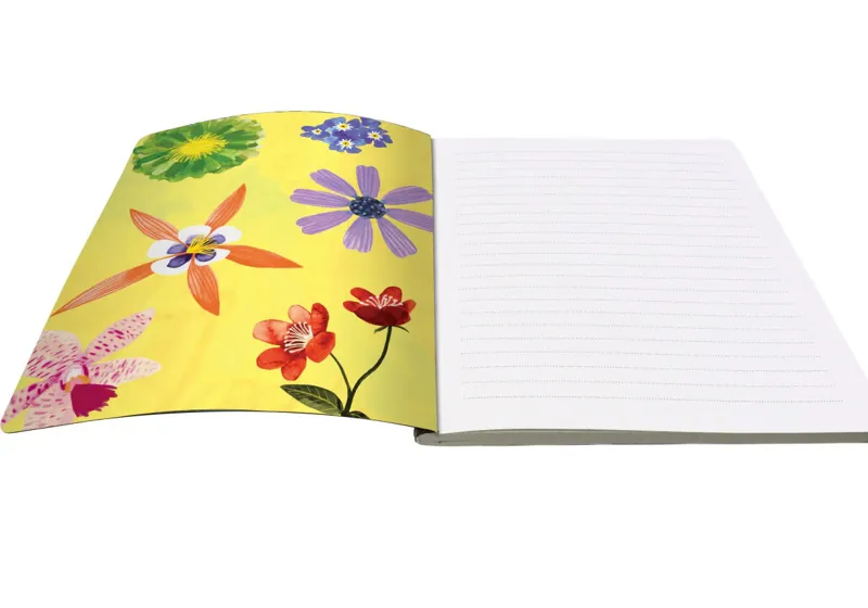 Roger La Borde A5 Lined Notebook - Floral Supernova-1