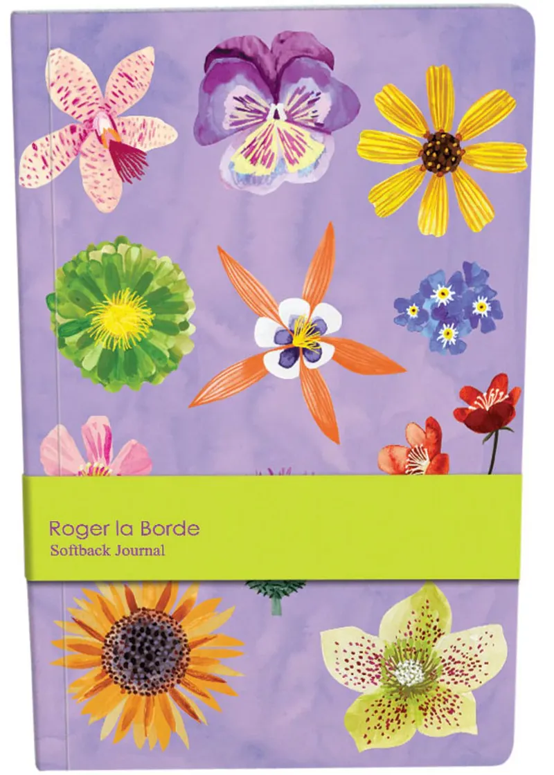 Roger La Borde A5 Lined Notebook - Floral Supernova
