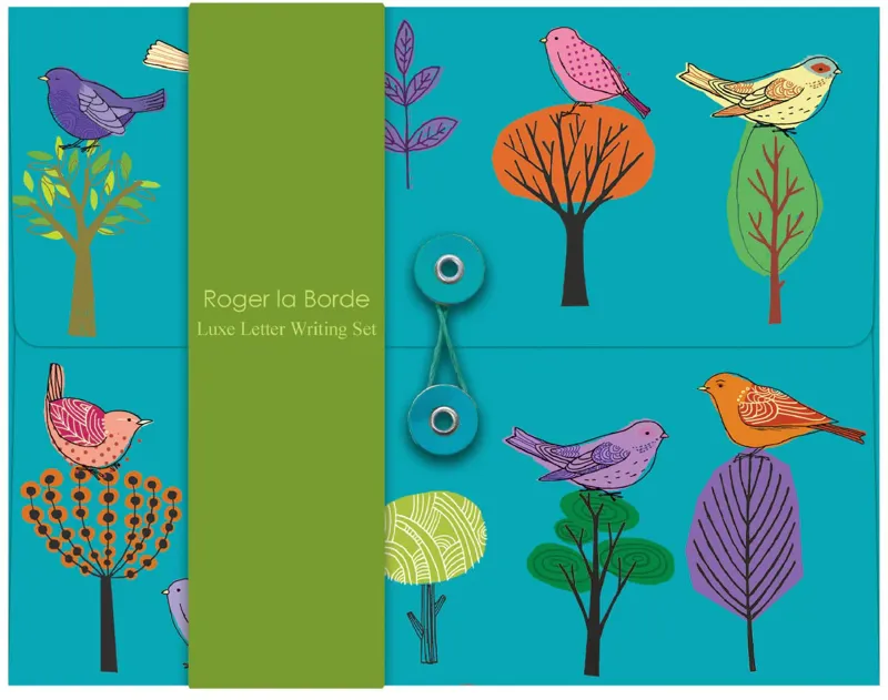 Roger La Borde Writing Set - Modern Birds