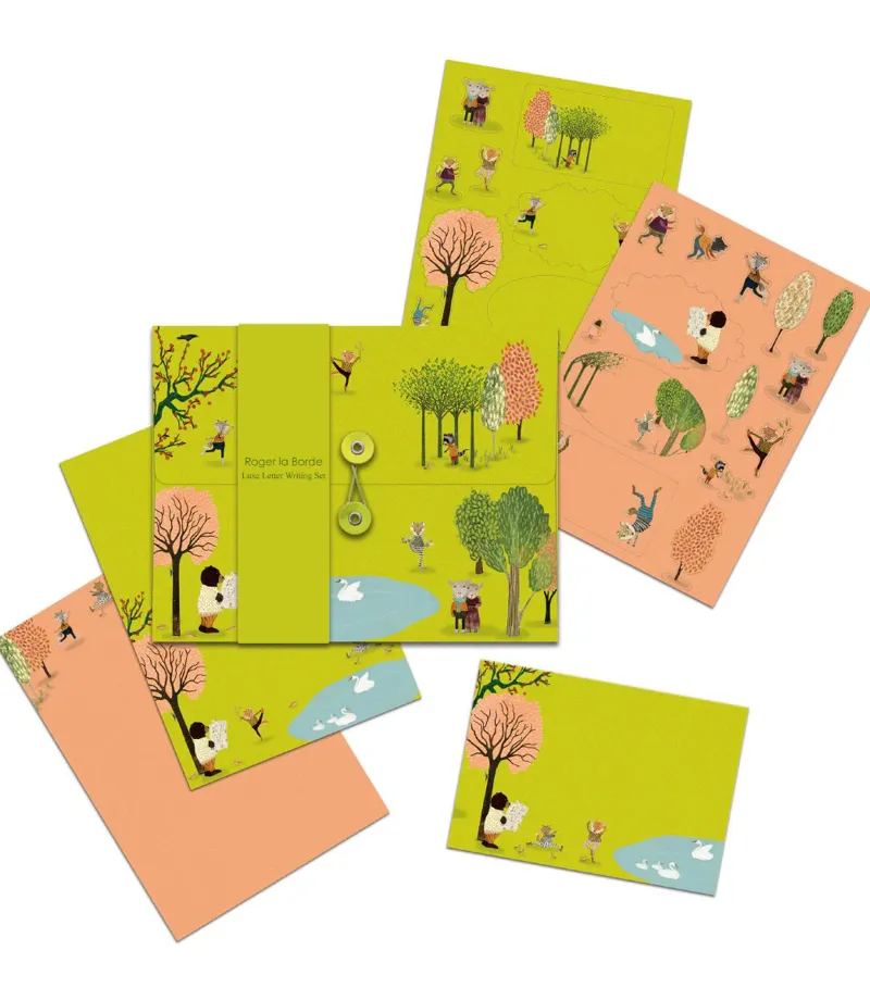 Roger La Borde Writing Set - Yoga In The Park-1