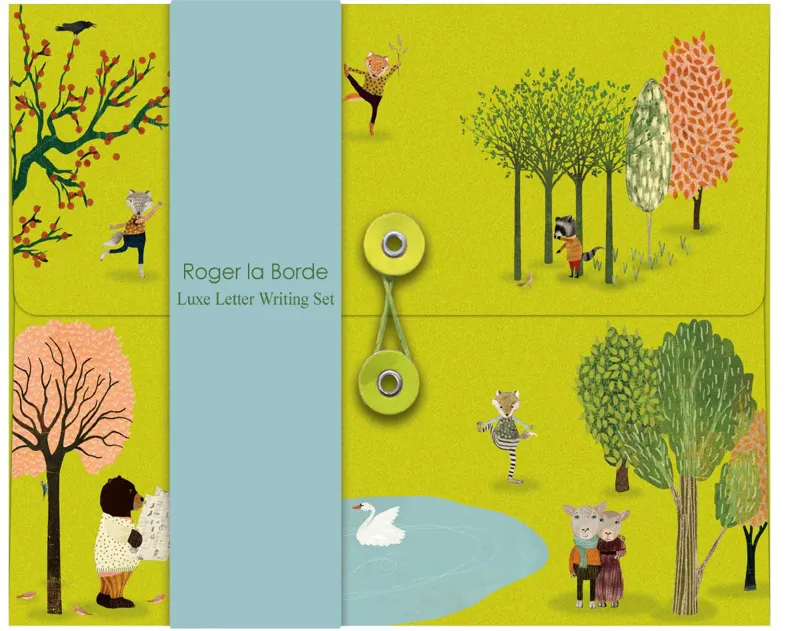 Roger La Borde Writing Set - Yoga In The Park