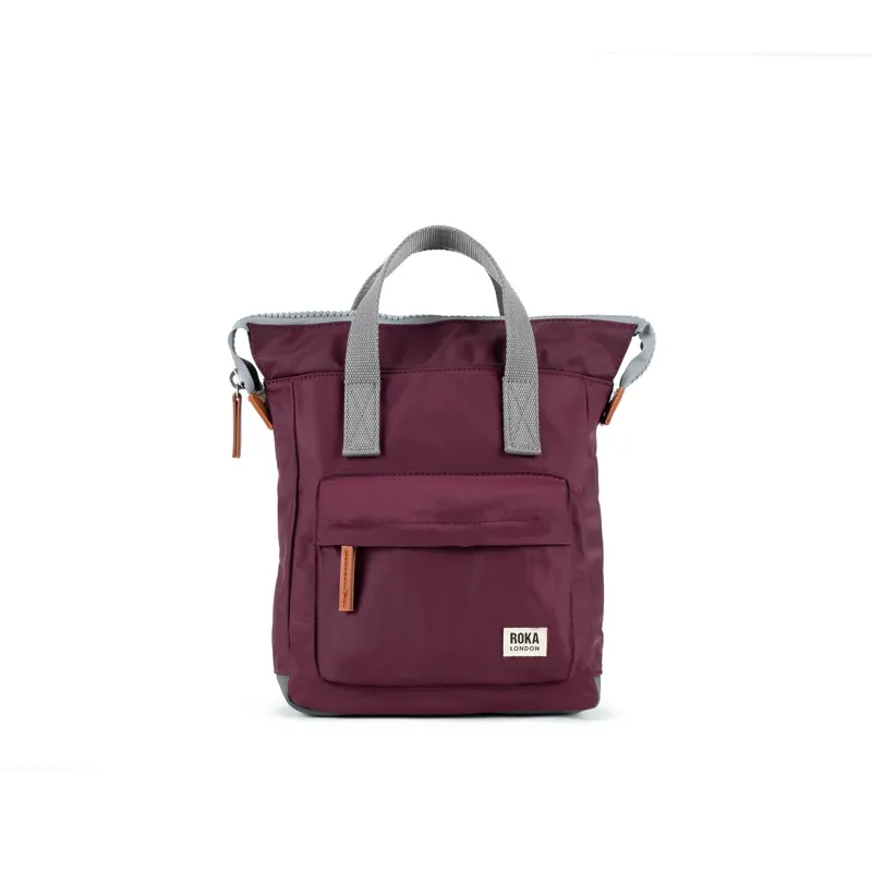 Roka Bantry B Medium Sustainable Nylon Rucksack - Plum