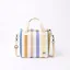 Roka Hampstead Lunch Bag Cotton Canvas Pastel Multistripe