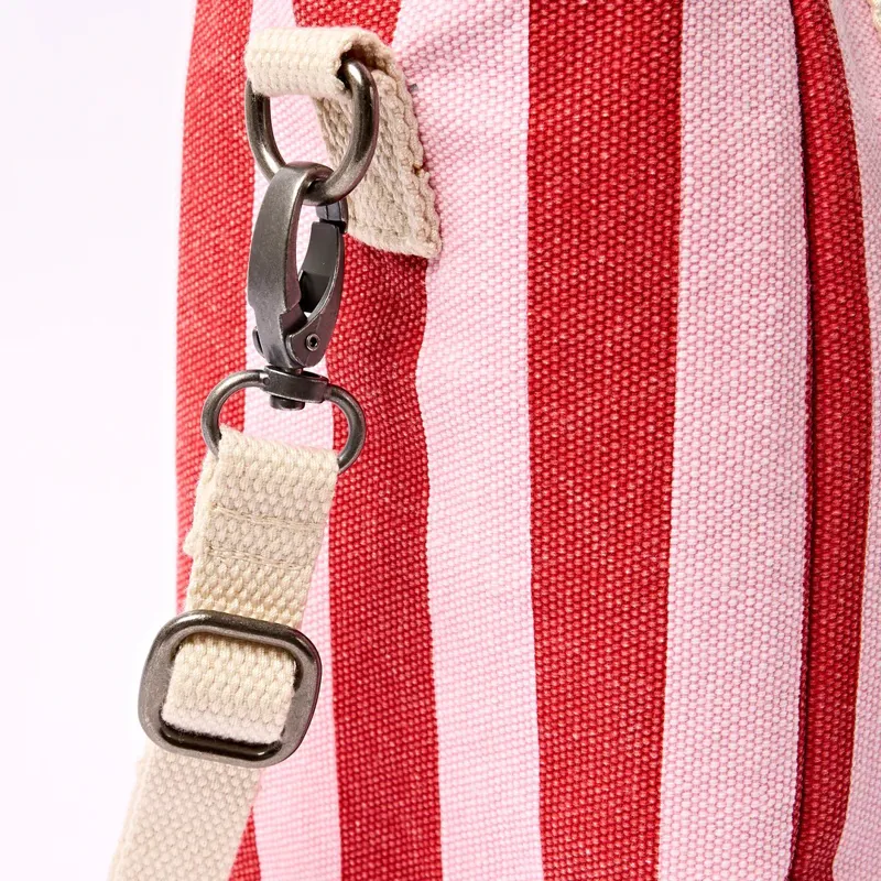 Roka Hampstead Lunch Bag Cotton Canvas Strawberry Stripe-2