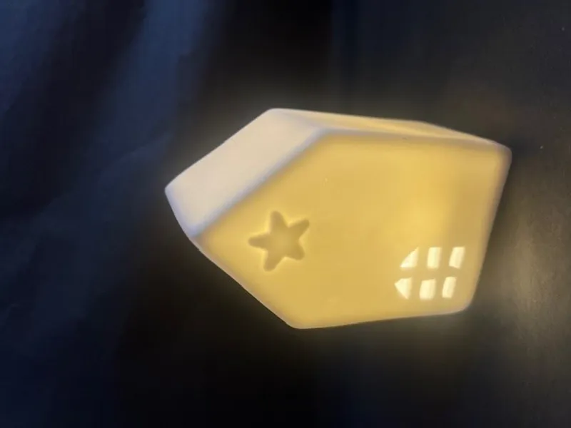 Satchville Gift Company Light Up Ceramic House 10.4CM-1