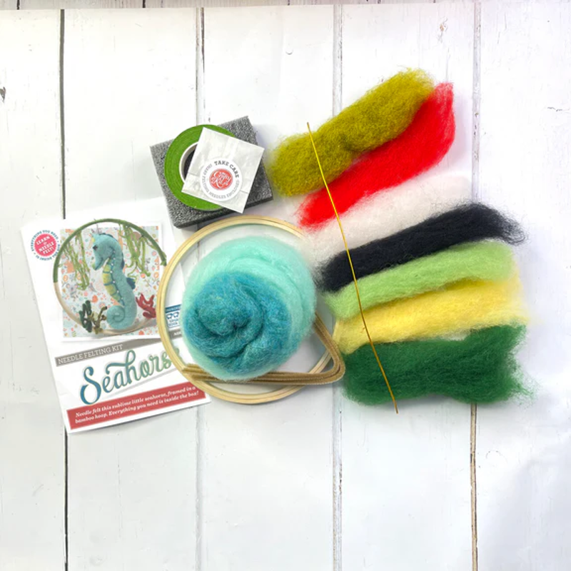 Crafty Kit Company Seahorse Felting Kit-2