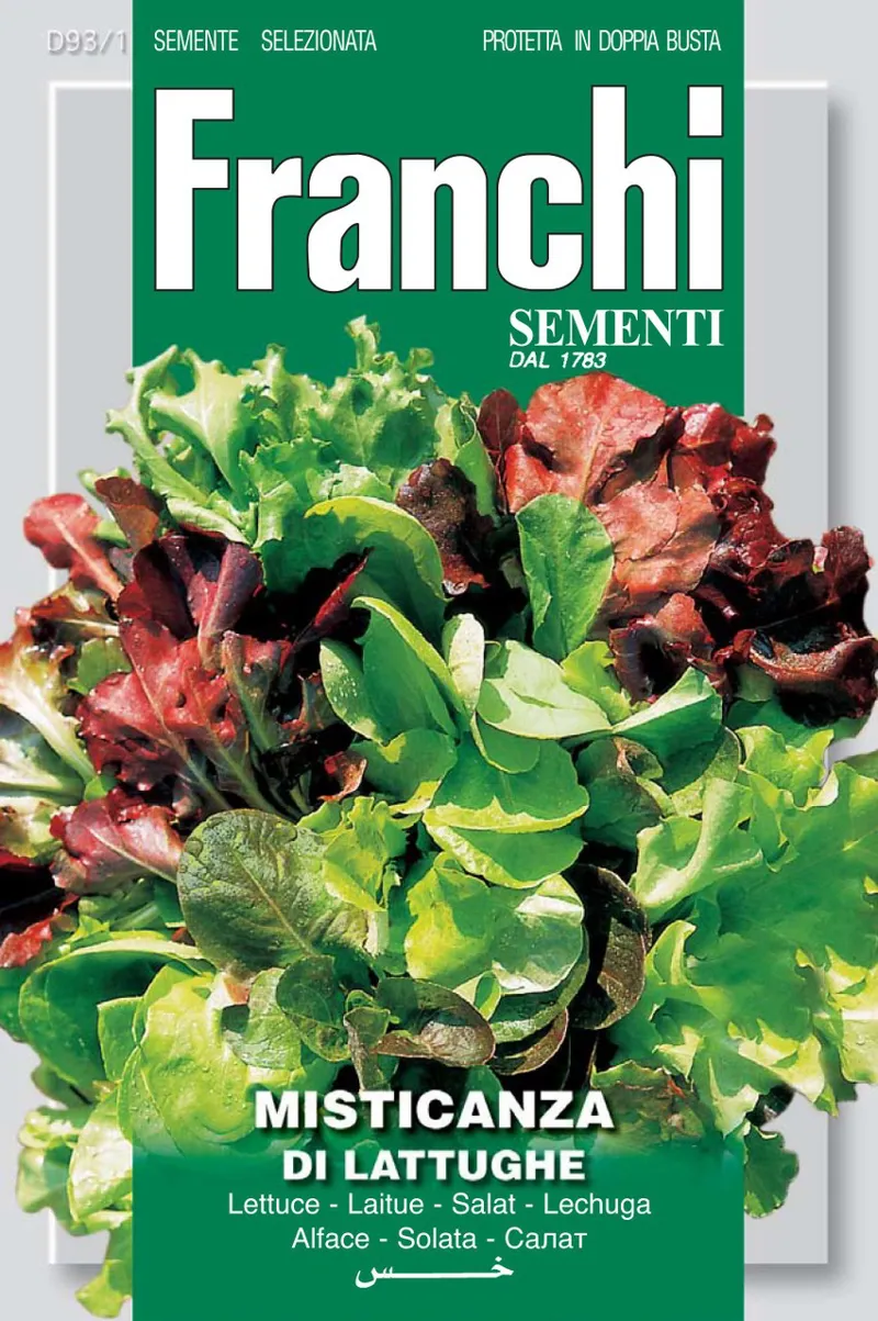 Seeds Of Italy Mixed Lettuces Seeds Lattughe