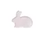 Shoeless Joe Pastel Pink Bunny Shaped Tray
