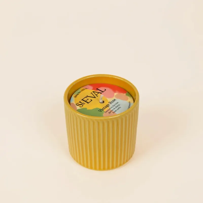 St Eval Pot Artist Vintage Rose