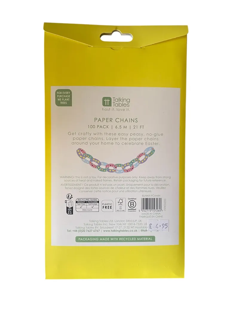 Talking Tables Spring Bunny Paper Chains-1