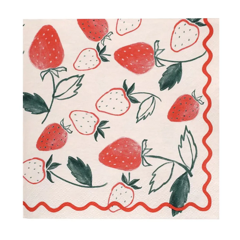 Talking Tables Strawberry Napkins 2-1