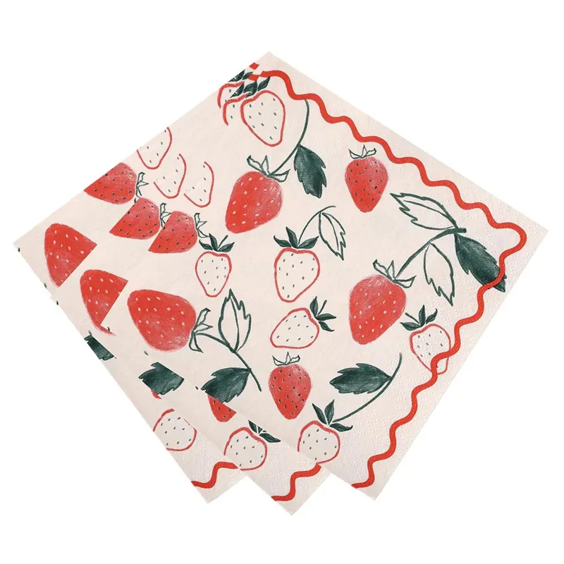 Talking Tables Strawberry Napkins 2-2