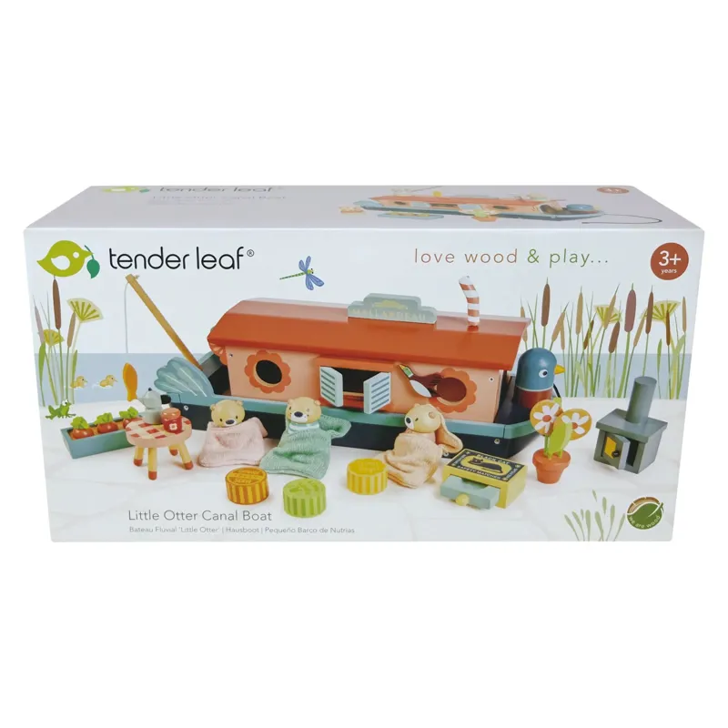Tenderleaf Toys Little Otter Canal Boat-2