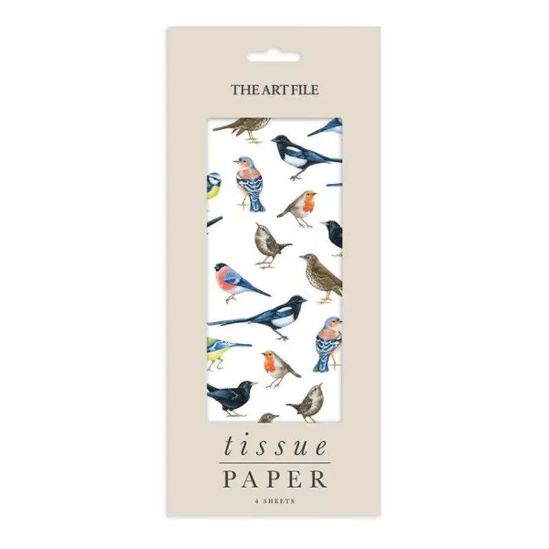 The Art File Printed Tissue Paper British Birds