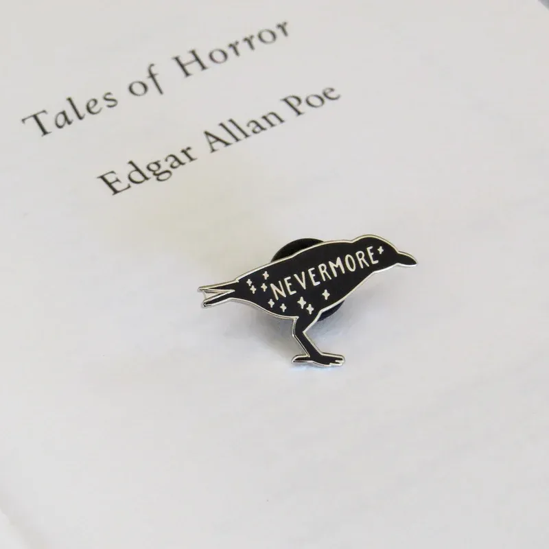 Literary Emporium Raven Edgar Allan Poe Pin