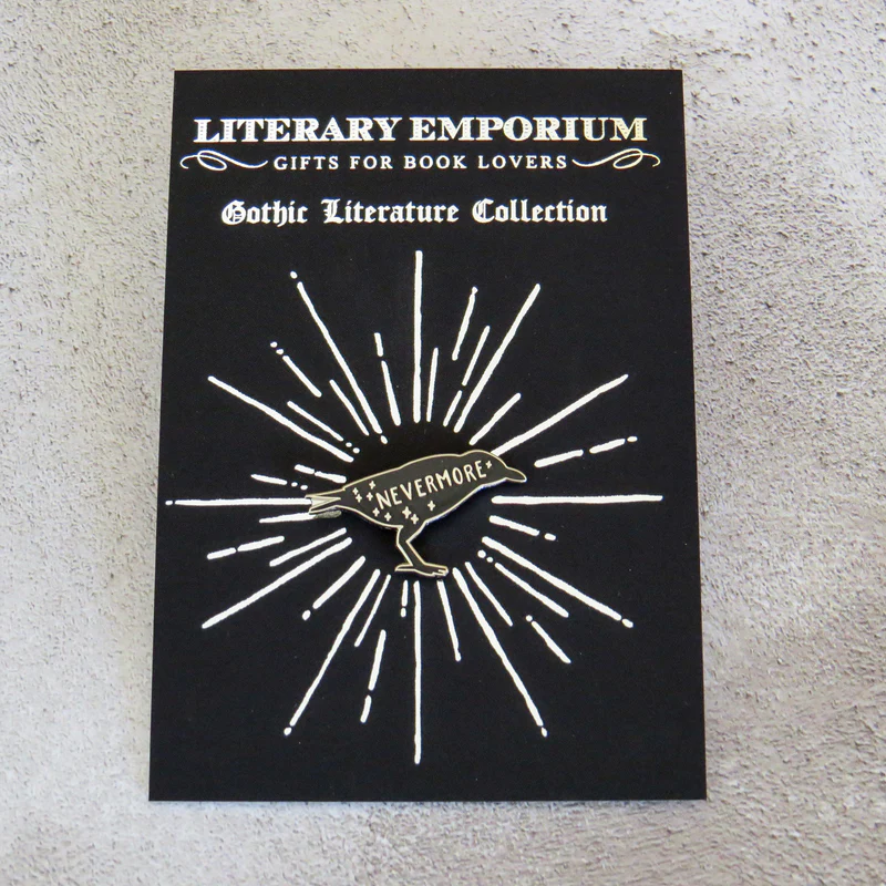 Literary Emporium Raven Edgar Allan Poe Pin-1