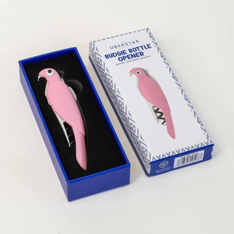 Uberstar Budgie Bottle Opener - Pink-1