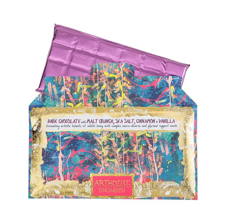 Arthouse Unlimited Underwater Dark Chocolate Bar with Malt Crunch