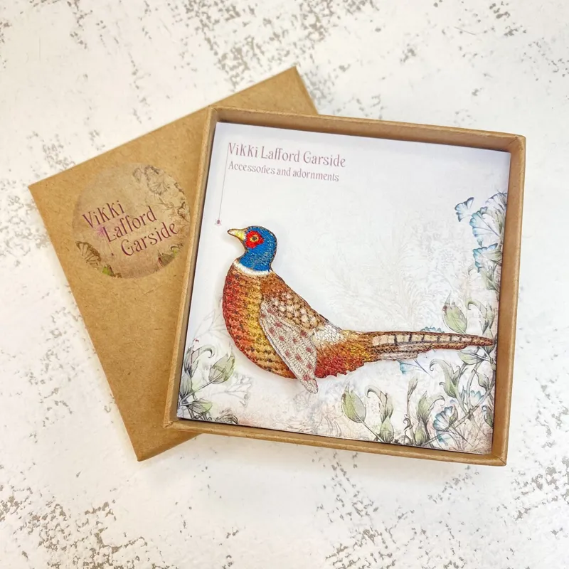 Vikki Lafford Garside Pheasant Brooch