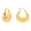 Vurchoo Small Sculpted Hoops Gold