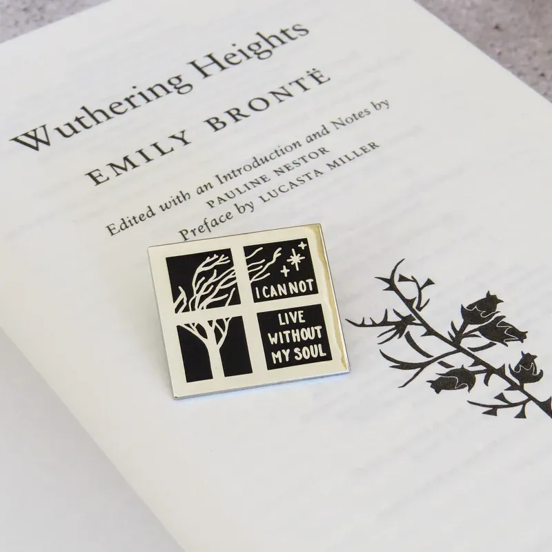 Literary Emporium Wuthering Heights Bronte Pin