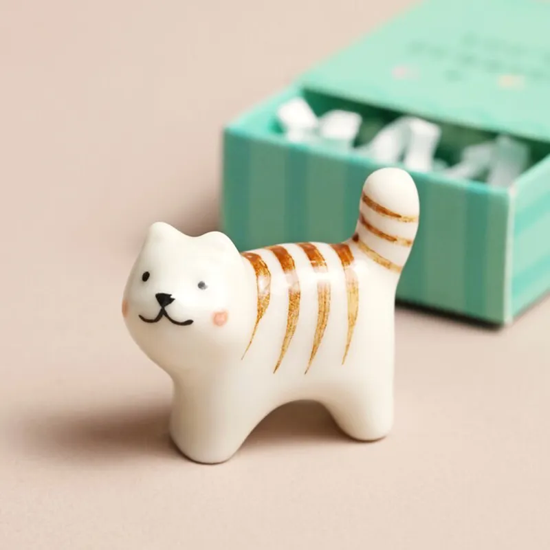 Lisa Angel Tiny Matchbox Ceramic Token - Cat-1