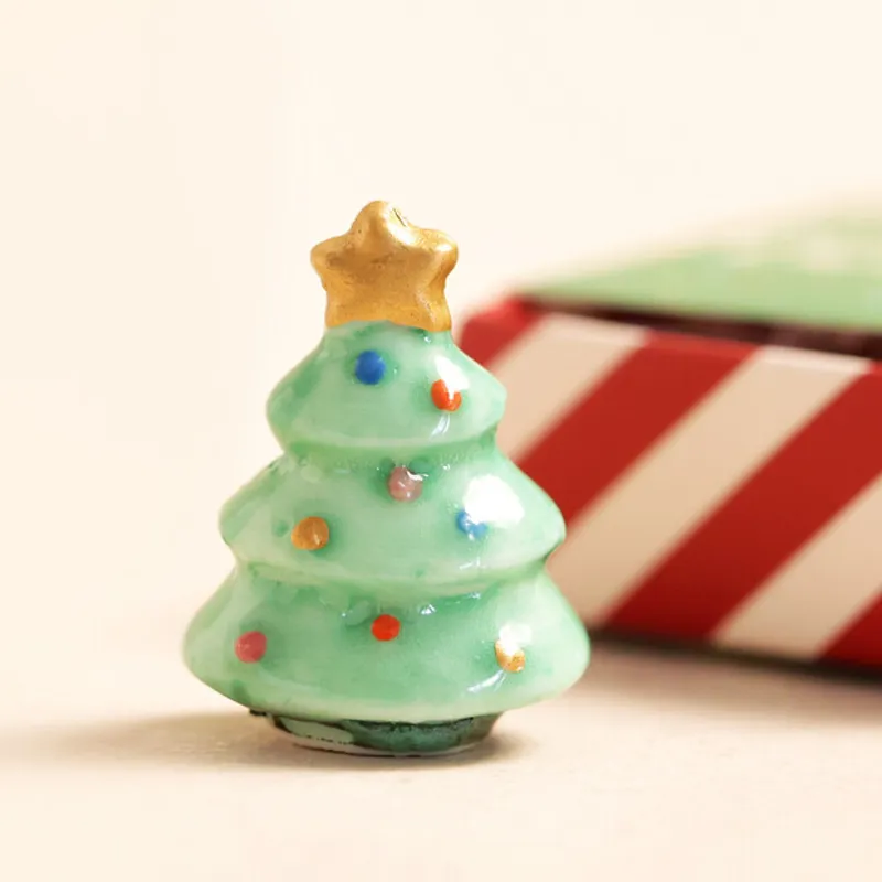 Lisa Angel Tiny Matchbox Ceramic Token - Christmas Tree-1