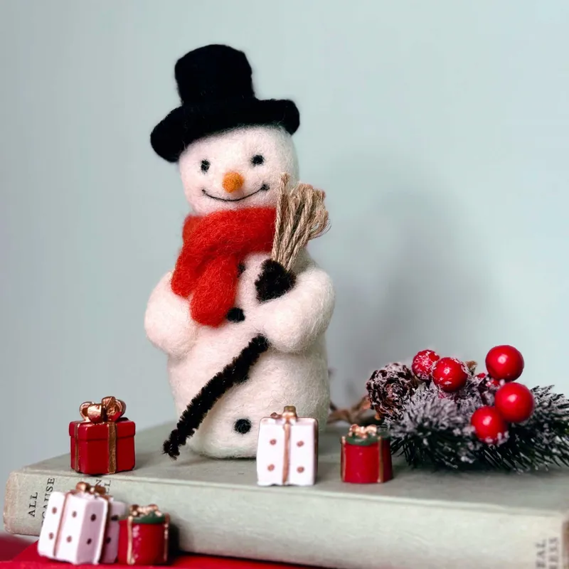 Crafty Kit Company Snowman Felting Kit-1