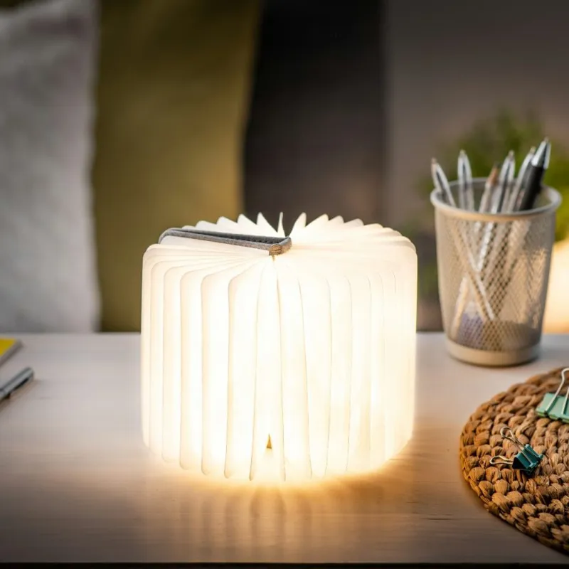 Gingko Mini Smart Book Light in Urban Grey-4