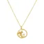 Alex Monroe Gold Plate Mushroom Patch Necklace