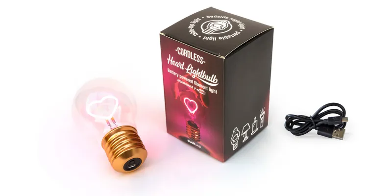Suck UK Heart Cordless Lightbulb-2