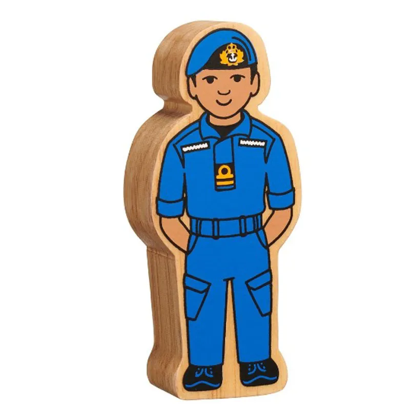 Lanka Kade Wooden Character - Navy Officer