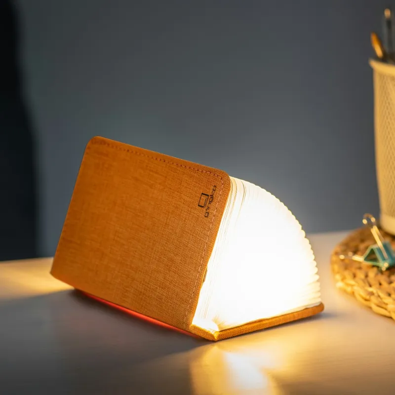 Gingko Mini Smart Book Light in Harmony Orange-1