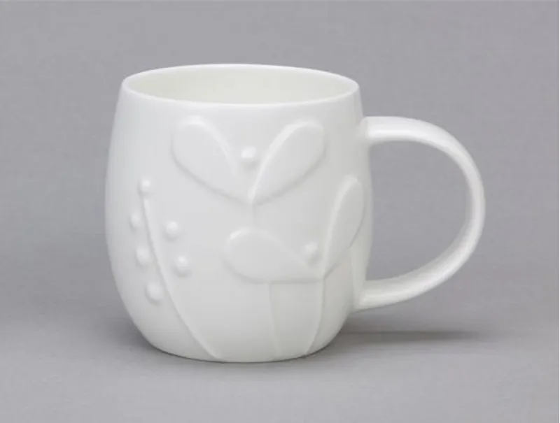 Repeat Repeat Plum Bone China Mug Seedling
