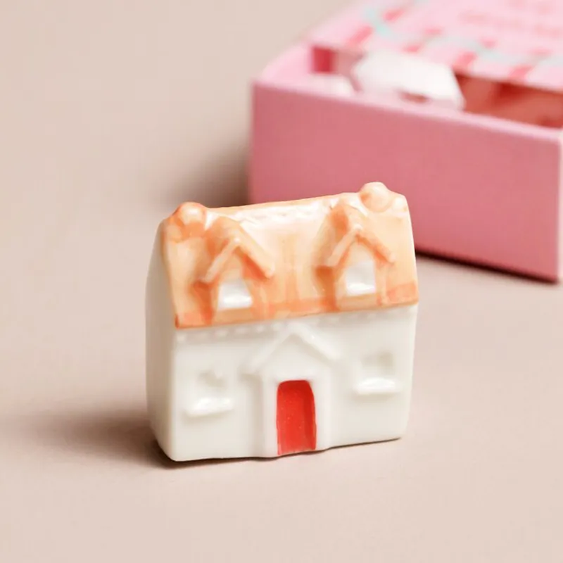Lisa Angel Tiny Matchbox Ceramic Token - House-1
