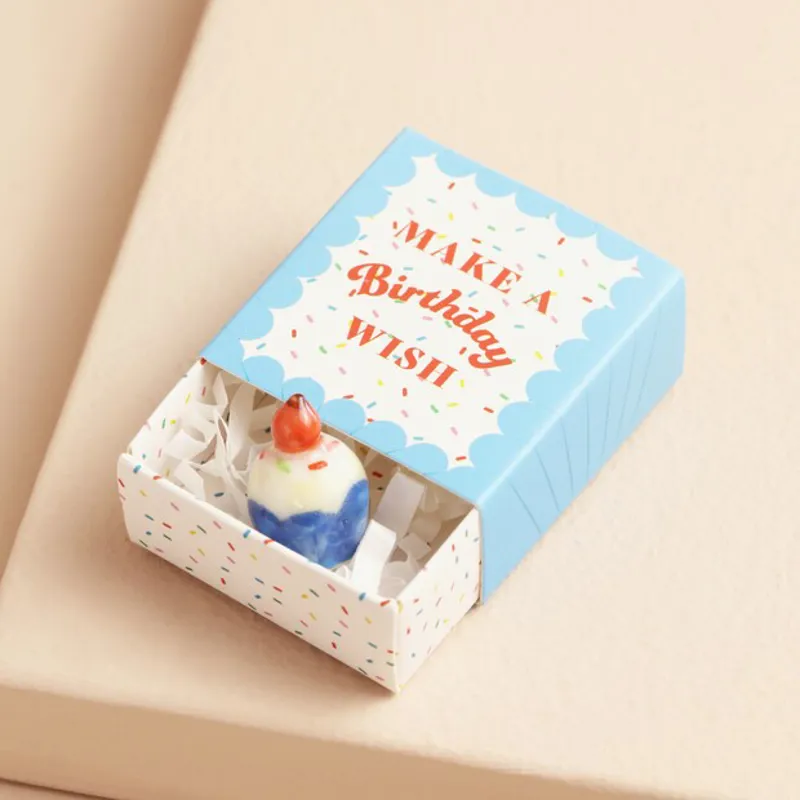 Lisa Angel Tiny Matchbox Ceramic Token - Birthday Cake