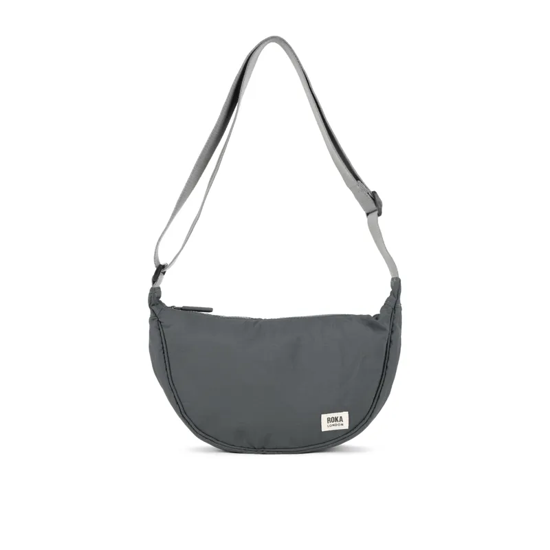 Roka Farringdon Recycled Taslon Slouchy Bag - Charcoal