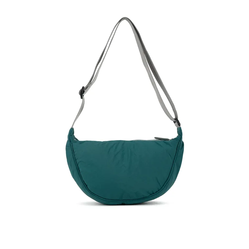 Roka Farringdon Recycled Taslon Slouchy Bag -Teal-2