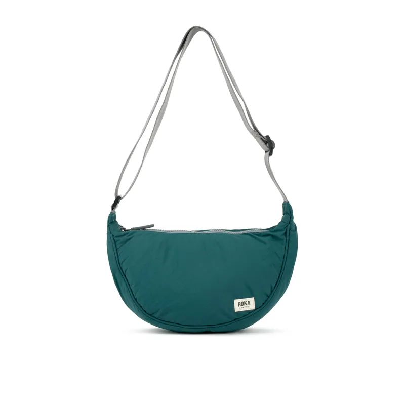Roka Farringdon Recycled Taslon Slouchy Bag -Teal