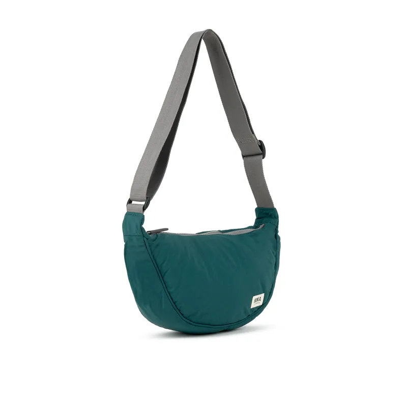 Roka Farringdon Recycled Taslon Slouchy Bag -Teal-1