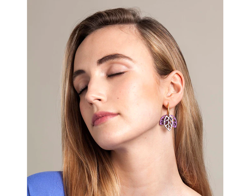 Materia Rica Rustling Violet Hoops-1