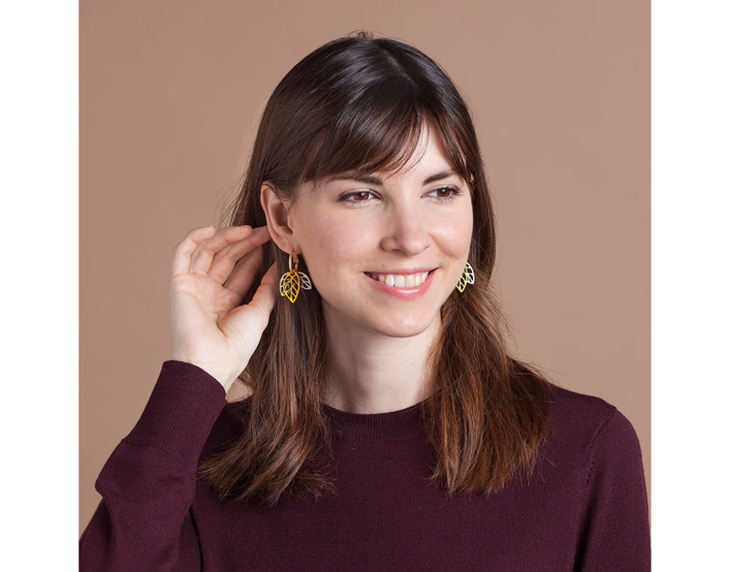 Materia Rica Rustling Yellow Hoops-1